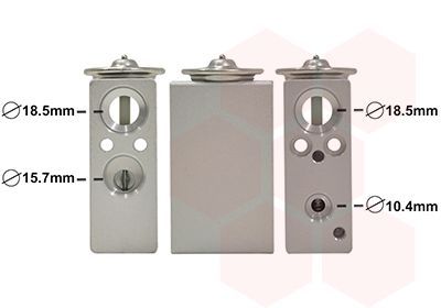 Išsiplėtimo vožtuvas, oro kondicionavimas VAN WEZEL 17011701