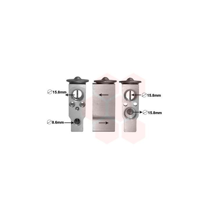 Išsiplėtimo vožtuvas, oro kondicionavimas VAN WEZEL 27001257