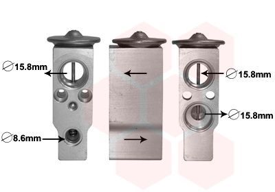 Išsiplėtimo vožtuvas, oro kondicionavimas VAN WEZEL 27001257