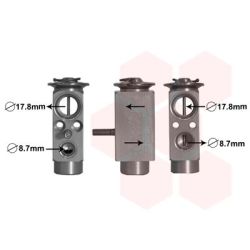 Išsiplėtimo vožtuvas, oro kondicionavimas VAN WEZEL 29001017