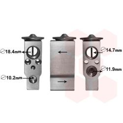 Išsiplėtimo vožtuvas, oro kondicionavimas VAN WEZEL 33001389