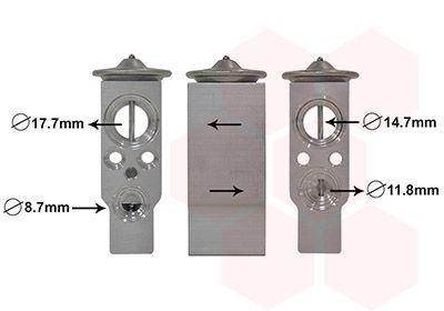 Išsiplėtimo vožtuvas, oro kondicionavimas VAN WEZEL 43001332