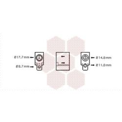 Išsiplėtimo vožtuvas, oro kondicionavimas VAN WEZEL 43001335