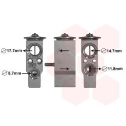 Išsiplėtimo vožtuvas, oro kondicionavimas VAN WEZEL 43001609