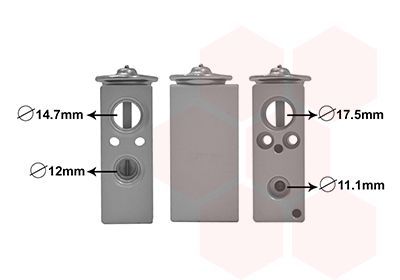Išsiplėtimo vožtuvas, oro kondicionavimas VAN WEZEL 43011700
