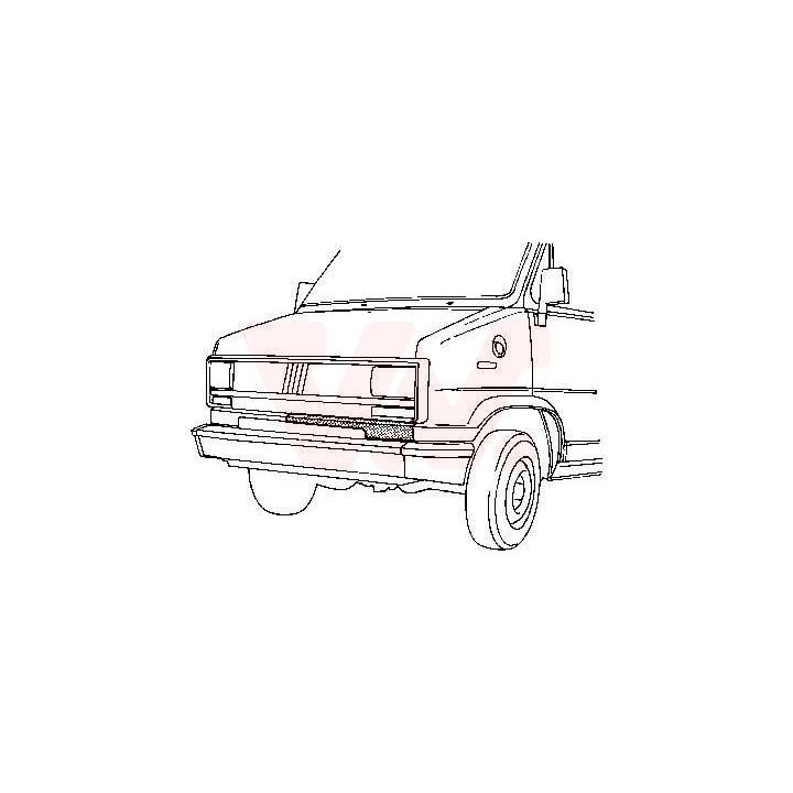 Priekinis variklio gaubtas VAN WEZEL 1745166