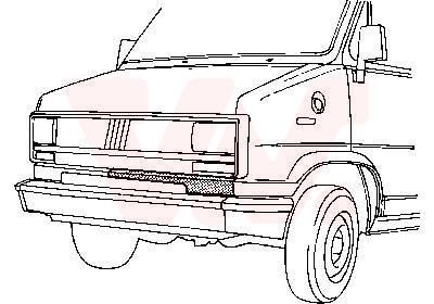 Priekinis variklio gaubtas VAN WEZEL 1745166