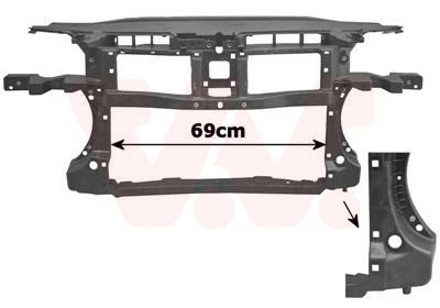 Priekinis variklio gaubtas VAN WEZEL 5839668
