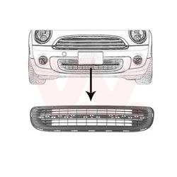 Ventiliacijos grotelės, buferis VAN WEZEL 0508590