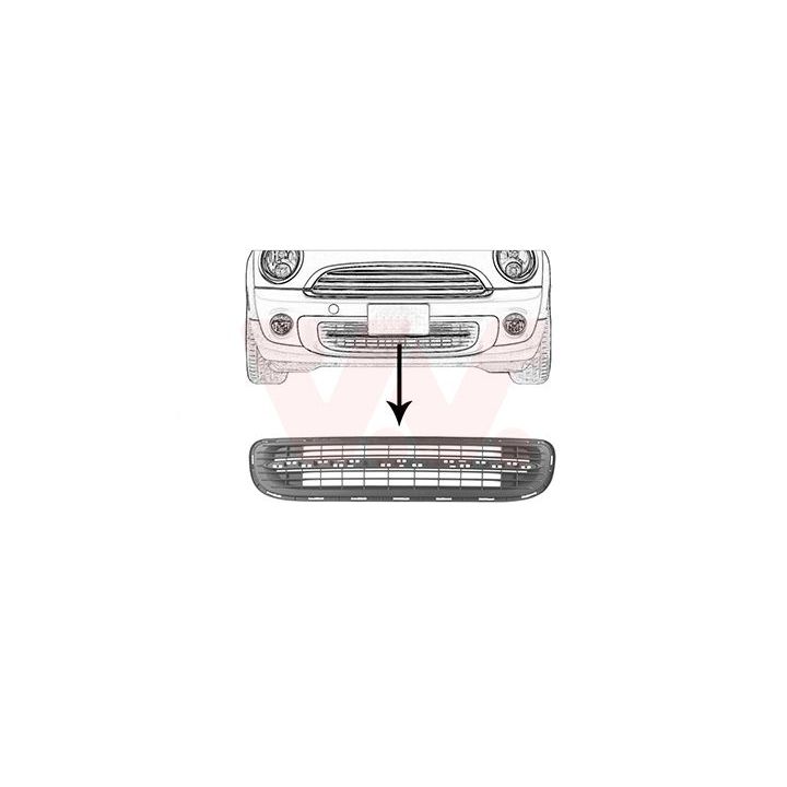 Ventiliacijos grotelės, buferis VAN WEZEL 0508590