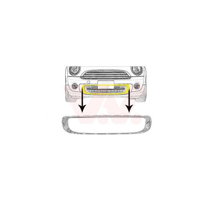 Ventiliacijos grotelės, buferis VAN WEZEL 0508596