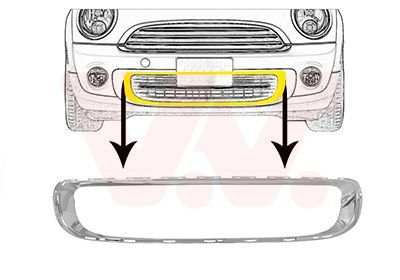 Ventiliacijos grotelės, buferis VAN WEZEL 0508596