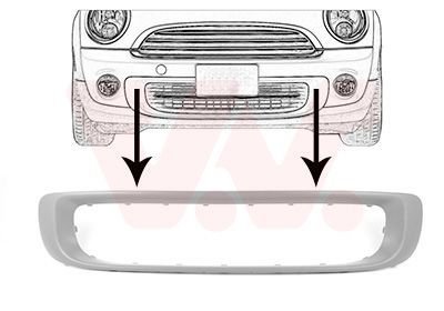 Ventiliacijos grotelės, buferis VAN WEZEL 0508599