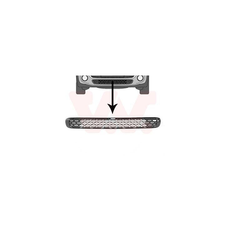 Ventiliacijos grotelės, buferis VAN WEZEL 0518590