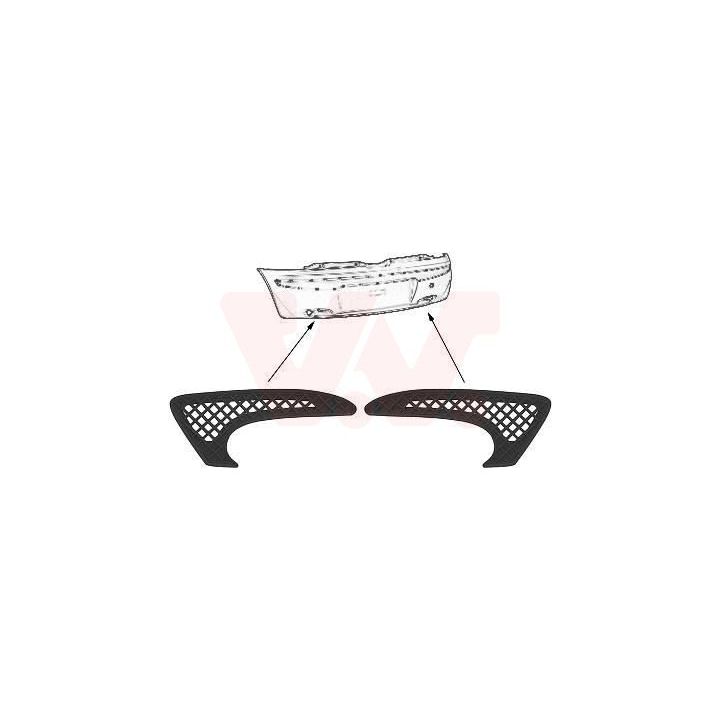 Ventiliacijos grotelės, buferis VAN WEZEL 1620559