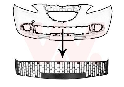 Ventiliacijos grotelės, buferis VAN WEZEL 1779590
