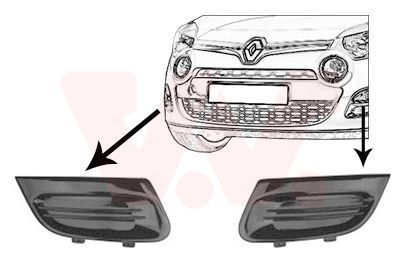 Ventiliacijos grotelės, buferis VAN WEZEL 4372599