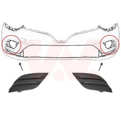 Ventiliacijos grotelės, buferis VAN WEZEL 4420597