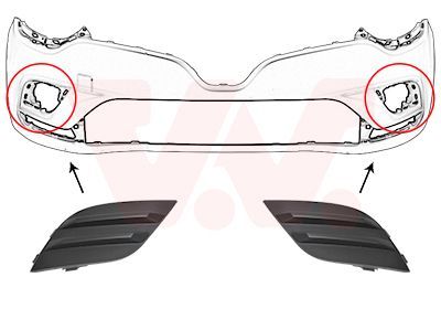 Ventiliacijos grotelės, buferis VAN WEZEL 4420597