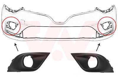 Ventiliacijos grotelės, buferis VAN WEZEL 4420598