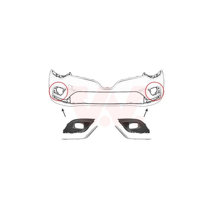 Ventiliacijos grotelės, buferis VAN WEZEL 4420599