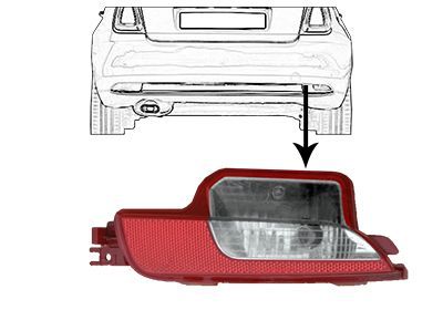 Atbulinės eigos žibintas VAN WEZEL 1614930