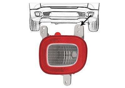 Atbulinės eigos žibintas VAN WEZEL 2128930