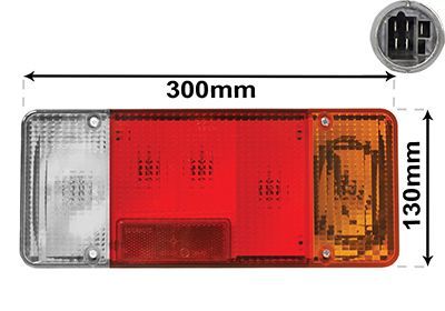 Kombinuotas galinis žibintas VAN WEZEL 2810926