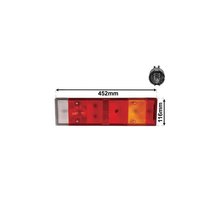 Kombinuotas galinis žibintas VAN WEZEL 2812926