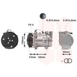 Kompresorius, oro kondicionierius VAN WEZEL 0100K009