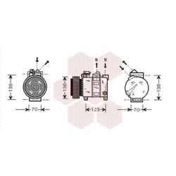 Kompresorius, oro kondicionierius VAN WEZEL 0100K016