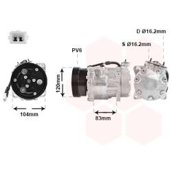 Kompresorius, oro kondicionierius VAN WEZEL 0900K175