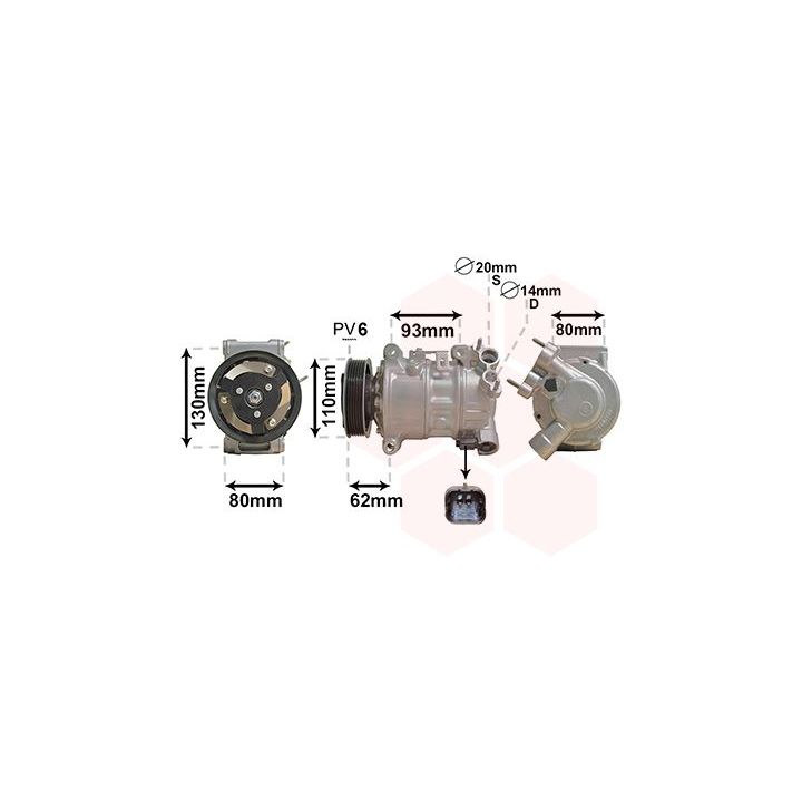 Kompresorius, oro kondicionierius VAN WEZEL 0901K707