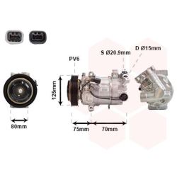 Kompresorius, oro kondicionierius VAN WEZEL 1301K700
