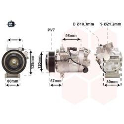 Kompresorius, oro kondicionierius VAN WEZEL 1301K701