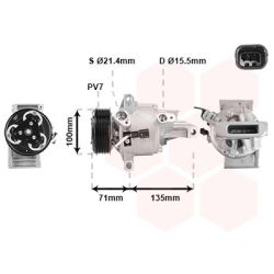 Kompresorius, oro kondicionierius VAN WEZEL 1501K701