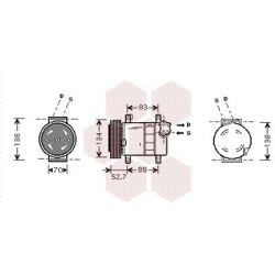 Kompresorius, oro kondicionierius VAN WEZEL 1700K088