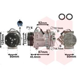 Kompresorius, oro kondicionierius VAN WEZEL 1700K366