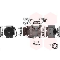 Kompresorius, oro kondicionierius VAN WEZEL 1800K105