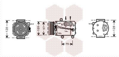 Kompresorius, oro kondicionierius VAN WEZEL 1800K339