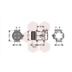 Kompresorius, oro kondicionierius VAN WEZEL 1800K432