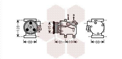 Kompresorius, oro kondicionierius VAN WEZEL 1800K437