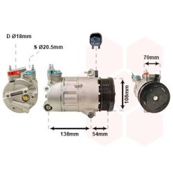 Kompresorius, oro kondicionierius VAN WEZEL 1800K478