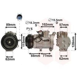 Kompresorius, oro kondicionierius VAN WEZEL 2700K276