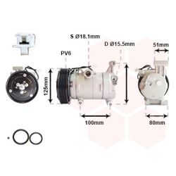 Kompresorius, oro kondicionierius VAN WEZEL 2701K703