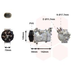 Kompresorius, oro kondicionierius VAN WEZEL 3700K448