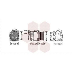 Kompresorius, oro kondicionierius VAN WEZEL 4000K306