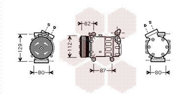 Kompresorius, oro kondicionierius VAN WEZEL 4300K331