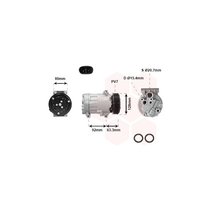 Kompresorius, oro kondicionierius VAN WEZEL 4300K369