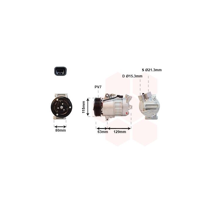 Kompresorius, oro kondicionierius VAN WEZEL 4300K384